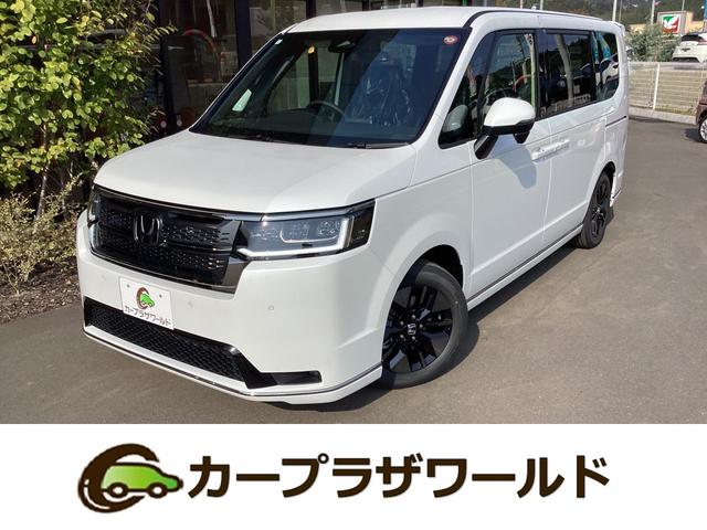 スパーダ　７人乗り　登録済未使用車　新車保証継承　プラチナホワイトパール　ホンダセンシング　ナビ装着用スペシャルパッケージ　Ｃｌｅａｎ　Ａｉｒ　シートヒーター　ＵＳＢチャージャー　両側パワースライドドア　パワーテールゲート　フルＬＥＤヘッドライト