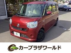 ムーヴキャンバス X SAII 4WD ファイアークォーツレッド 純正SDナビ フルセグTV ブルートゥース DVD再生 USB パノラマモニター スマートキー オプションエンジンスターター ドラレコ クリアランスソナー オートライト 中古車画像