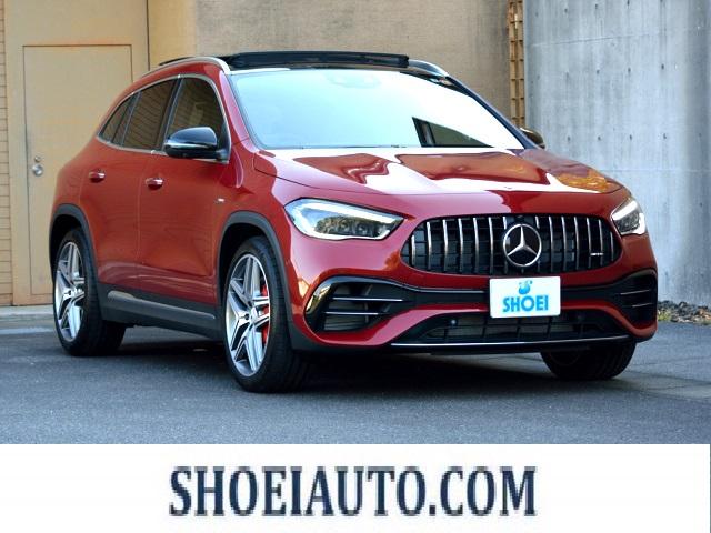GLA45 S 4マチック+ ワンオーナー 70K AMGアドバンスドPKG AMGパフォーマンスPKG パノラマスライディングルーフ パタゴニアレッド(メタリックペイント)有償OP 純正ドラレコF&R レーザーレーダー(1枚目)