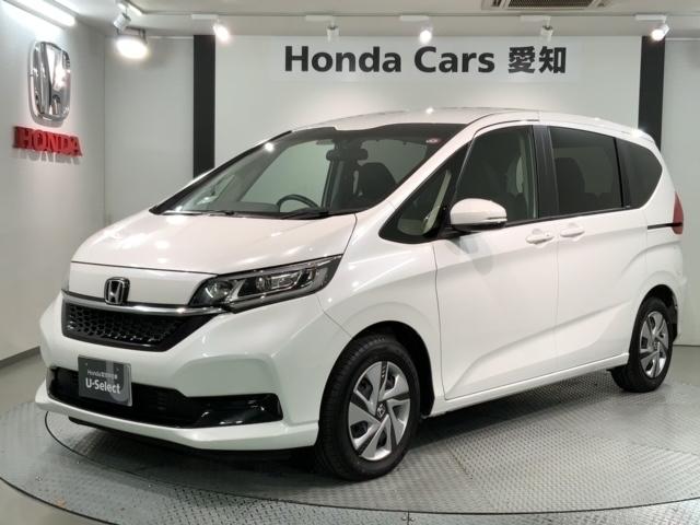 ホンダ フリードハイブリッド ハイブリッド・Ｇ　ＨｏｎｄａＳＥＮＳＩＮＧ新車保証試乗禁煙車　横滑り　衝突軽減Ｂ　両側オートスライドドア　スマ－トキ－　後カメラ　フルセグ　クルーズＣ　ＤＶＤ　シートヒーター　キーレス　オートエアコン　ワンオーナー車