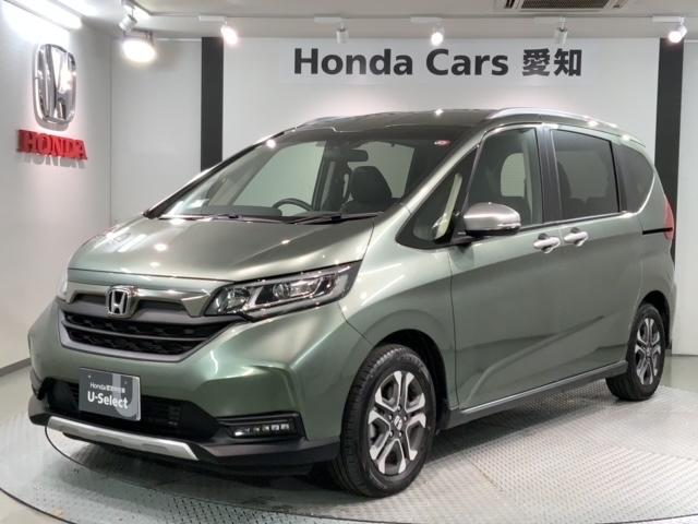 ホンダ フリードハイブリッド ハイブリッド・クロスター　ＨｏｎｄａＳＥＮＳＩＮＧ新車保証試乗禁煙車　シ－トヒ－タ－　ＶＳＡ　ＬＥＤライト　Ｒカメラ　ＤＶＤ　スマートキー　フルセグＴＶ　クルーズコントロール　ＥＴＣ　カーテンエアバック　オートエアコン　ＡＢＳ