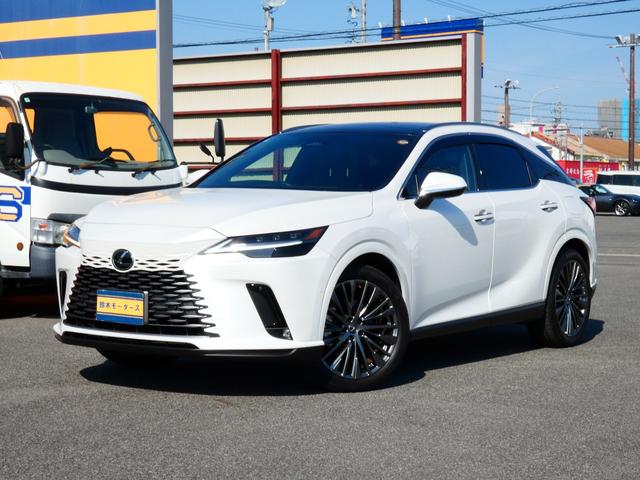 RX（レクサス）ＲＸ４５０ｈ＋　バージョンＬ　パノラマルーフ　輻射ヒーター　ルーフレール　３６０°カメラ　ドラレコ前後　レクサスチームメイト　１４型ＤＡＰｌｕｓ　ＥＴＣ２．０　レーダークルーズコントロール　デジタルインナーミラー　ＢＳＭ 中古車画像