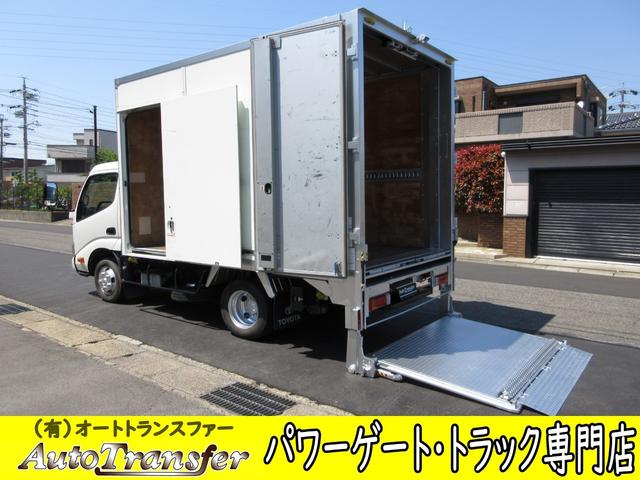 　アルミバン　垂直パワーゲート　ＡＴ　内寸３２３ｘ１７７ｘ２１８　標準ショート　準中型免許　リアカメラ　２ｔ　４Ｌターボ　オートマ　ＴＫＧ－ＸＺＵ６０５　最大積載量２０００キロ　車両総重量５２６５キロ