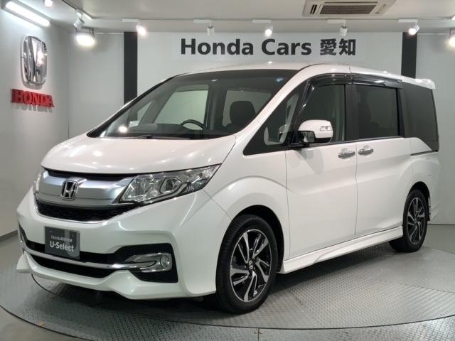 ホンダ ステップワゴンスパーダ スパーダ　ＨｏｎｄａＳＥＮＳＩＮＧ　最長５年保証　禁煙１オ－ナ－　純正ナビＶＸＭ－１５５ＶＳＩ　８人乗　Ｂｌｕｅｔｏｏｔｈ　Ｒカメラ　ＥＴＣ　ＬＥＤライト　純正アルミ　サイドエアバック　スマートキー