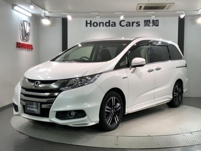 オデッセイハイブリッド ハイブリッドアブソルート・ホンダセンシング H SENSING 1年保証 TV Rカメラ ドラレコ ETC LEDライト 両側電動ドア VSA アルミ スマ-トキ- スペアキー 盗難防止装置 整備記録簿 ドアバイザ- AAC Wエアバッグ(1枚目)