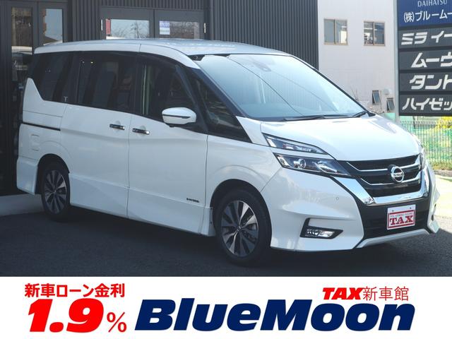 日産 セレナ ハイウェイスター　ＶセレクションＩＩ　【３．９％ローン】ワンオーナー車　純正９型ナビ　フルセグＴＶ　後席モニター　アラウンドビューモニター　セーフティーパックＡ　前後ドラレコ　両側Ｐスラ　ＬＥＤ　禁煙車　ＥＴＣ　ドラレコ　クルコン　ソナー