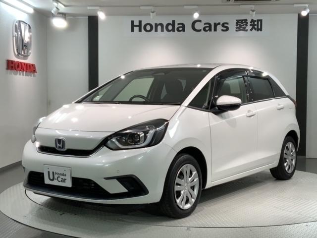 ホンダ フィット ｅ：ＨＥＶホーム　ＨｏｎｄａＳＥＮＳＩＮＧ１年保証ナビフルセグ　記録簿　サイドカーテンエアバック