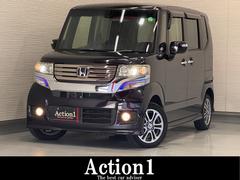 N-BOXカスタム G SSパッケージ 純正ナビ 両側Pスラドア シートヒーター ETC Bカメラ CTBA Bluetooth テレビ DVD CD 純正14インチAW HIDヘッドライト 横滑り防止 プッシュスタート スマートキー 中古車画像