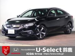 シビック セダン ギャザズメモリーナビ フルセグTV CD&DVD再生 バックカメラ ETC車載器 シートヒーター LEDオートライト レザーシート ワンオーナー ドラレコ Pシート ターボ ホンダセンシング 中古車画像