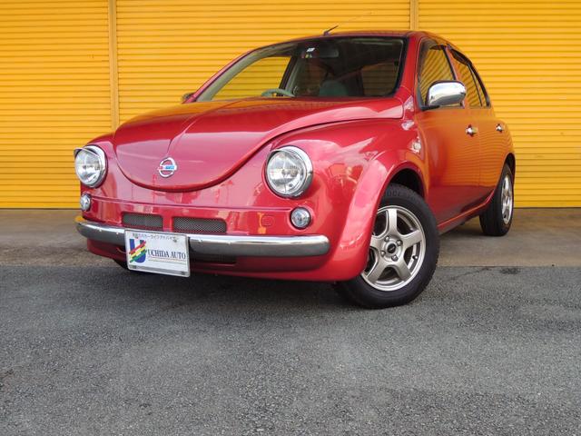 マーチ(日産) Ｈｅｒｂｉｅ　ハービー　Ｇｏｏｄ　Ｗｏｏｄ　Ｐａｒｋ製　レザーシート　アイブロウ 中古車画像