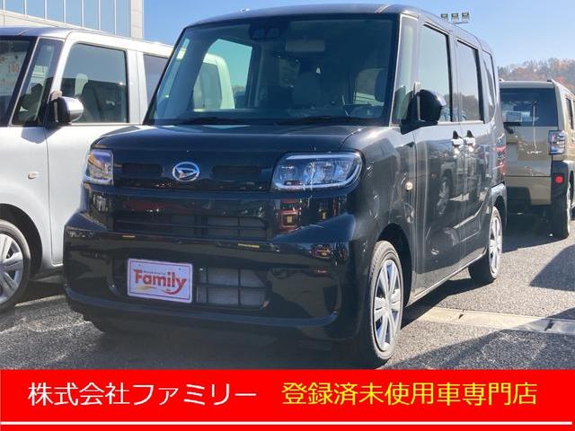 タント Ｘ　届け出済み未使用車　バックカメラ　両側スライド・片側電動　クリアランスソナー　レーンアシスト　衝突被害軽減システム　オートライト　ＬＥＤヘッドランプ　スマートキー　アイドリングストップ　電動格納ミラー