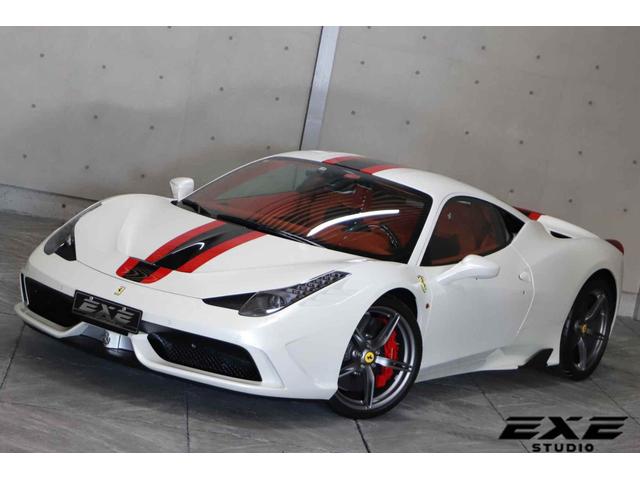 フェラーリ 458スペチアーレ ツートンストライプ フロント フェラーリ 458スペチアーレ ツートンストライプ フロント
