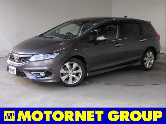 ジェイド(ホンダ) ハイブリッドＸ　衝突軽減装置　追従クルコン　ＤＩＳＰオーディオ　レーンアシスト　車線逸脱警報　ハーフレザーシート　ＢＴオーディオ　ＵＳＢ接続　ドラレコ　ＬＥＤライト　オートライト　純正アルミ　３列シート　６人乗り 中古車画像