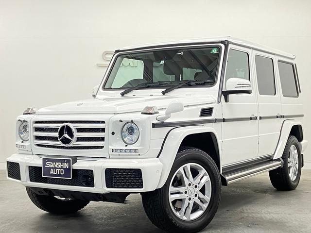 G350d ラグジュアリーパッケージ ディストロニックプラス 黒革 サンルーフ 社外ナビ フルセグTV バックカメラ ETC ハーマンカードン ブラインドスポットアシスト ディーゼルターボ ワンオーナー(1枚目)