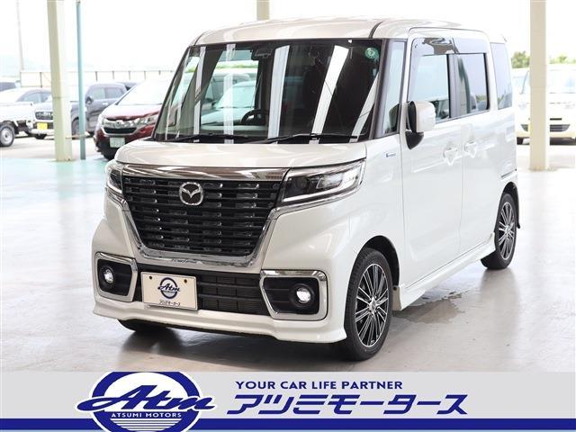 マツダ フレアワゴンカスタムスタイル ハイブリッドＸＧ　Aftermarket１５インチアルミホイール　衝突被害軽減ブレーキ　後退時ブレーキサポート