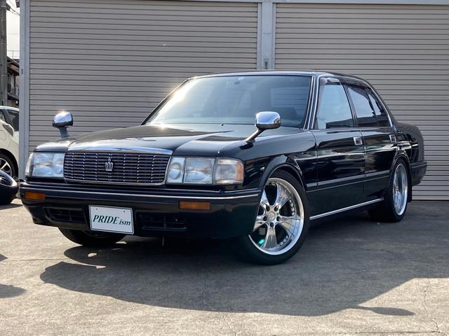 トヨタ クラウンスーパーデラックス セダン フェンダーミラー ローダウン ｗｏｒｋ１８メッキａｗの中古車 車体価格100万円 1992年式 走行6 4万キロ 車体色ブラック 岐阜県大垣市今宿２丁目１５３ １ 株式会社プライドの在庫 グーネット中古車