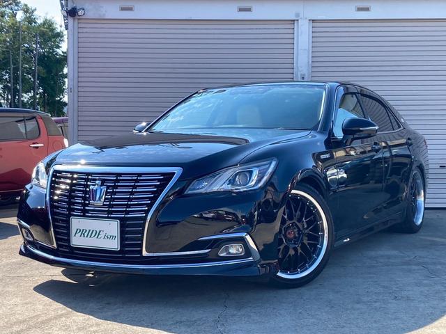 クラウンハイブリッド(トヨタ) ロイヤル　ハイブリッドロイヤル後期モデル　新品タナベ製車高調　未使用品社外１９インチアルミ＆新品タイヤ４本　コムテック３６０℃録画ドラレコ　パナソニックストラーダナビ　Ｂｌｕｅｔｏｏｔｈ 中古車画像