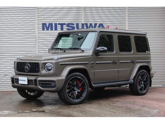 Ｇクラス Ｇ６３　マヌファクトゥーアエディション　安心の１年無償保証付　限定３００台マグノダークオリーブグリーン・レザーエクスクルーシブＰＫＧ・ナイトＰＫＧ・鍛造クロススポーク２２ＡＷ・パフォーマンスステアリング・ツインエグゾースト・ベンチレーションシート・強化ブレーキ