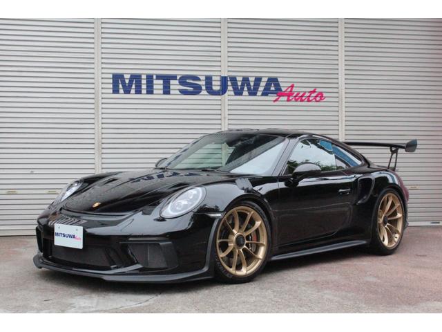 ポルシェ ９１１ ９１１ＧＴ３ＲＳ　Ｄ車・スポーツクロノＰＫＧ・レザーインテリア・カーボンインテリア・ＬＥＤヘッドライト・Ｆリフト・ＢＯＳＥサウンド・レッドステッチ・Ｐガラス・プロテクションフィルム・ロールゲージ・６点ベルト・消火器