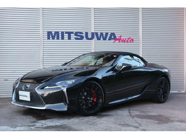 ＬＣ５００　コンバーチブル　１オーナー車・オーカーセミアニリン本革ベンチレーションＳ・プリクラッシュセーフティ・レーダーセーフティシステム・ＴＲＤ鍛造２１ＡＷ・オレンジキャリパー・３６０ドラレコ＆レーダー・ＴＶキャンセラー