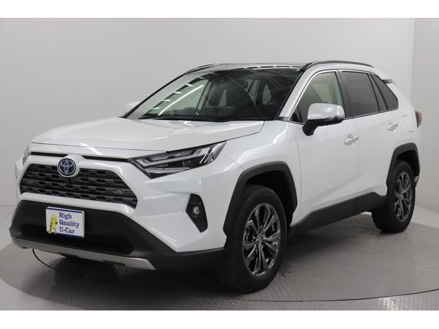 ＲＡＶ４(トヨタ) ハイブリッドＧ　衝突安全ボディ　シートエアコン　オートＬＥＤ　シ−トヒ−タ−　ＢＴ接続　パノラマルーフ 中古車画像