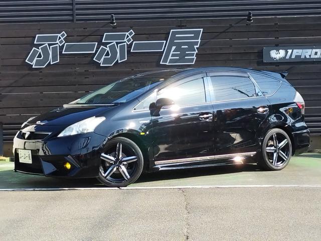 ＤＡＤエアロ・車高調・外１８ＡＷ・ＨＩＤライトフォグ ＬＥＤテール・９型ナビＴＶＢモニ・前後ドラレコ・スマートキＸ２・黒パネル