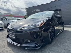 プリウス Aプレミアム TRD(エアロ、トランクスポイラー、マフラー、ホイール)車高調 クリーニング済 前後ドラレコ 9インチナビ Bluetooth ETC ソナー コンセント シートヒータークーラー キー2個 純正部品有 中古車画像