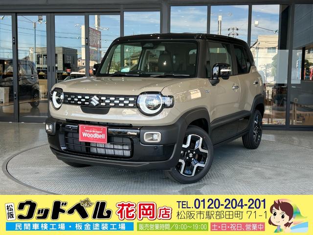 クロスビー ハイブリッドＭＺ　新車　ブラックタフ２トーン　アップグレードパッケージ　メーカー保証付　全方位モニター付メモリーナビ　被害軽減ブレーキ　ＬＥＤヘッドライト　ＬＥＤフォグランプ　シートヒーター　電動格納ミラー（1枚目）