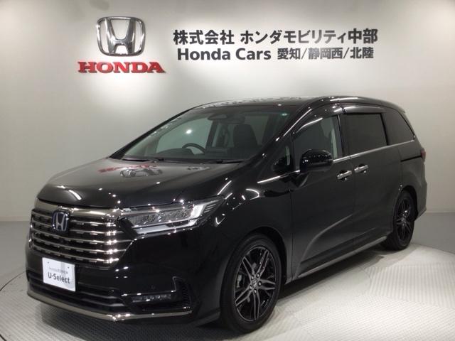 オデッセイハイブリッド(ホンダ) ｅ：ＨＥＶアブソルート・ＥＸ　ＨｏｎｄａＳＥＮＳＩＮＧ　２年保証　１１．４インチＨｏｎｄａＣＯＮＮＥＣＴナビ　マルチビューカメラ　ＣＤ　ＤＶＤ 中古車画像