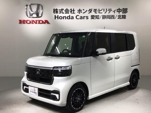 Ｎ－ＢＯＸカスタム ターボコーディネートスタイル　ＨｏｎｄａＳＥＮＳＩＮＧ　新車保証　試乗禁煙車　左右電動スライドドア　クルコン　Ｒカメラ　スマートキー　カーテンエアバッグ　ＬＥＤヘットライト　ＥＴＣ　イモビライザー　エアコン　ターボエンジン　ＶＳＡ（1枚目）