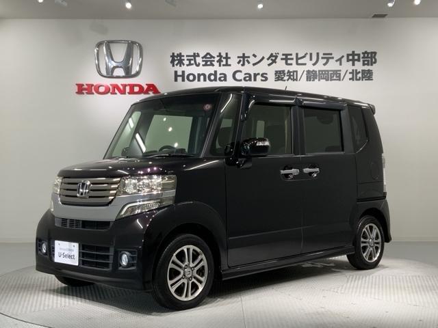 Ｎ－ＢＯＸカスタム ＧＳＳパッケージ　新品マット付　１年保証　禁煙１オーナー　フルセグナビ　Ｒカメラ　ＣＤ　ＤＶＤ　Ｂｌｕｅｔｏｏｔｈ　ＨＩＤサイト　両側電動スライドドア　ＥＴＣ車載器　ドアバイザー　フロアカーペット　ＴＶナビ　整備記録簿（1枚目）