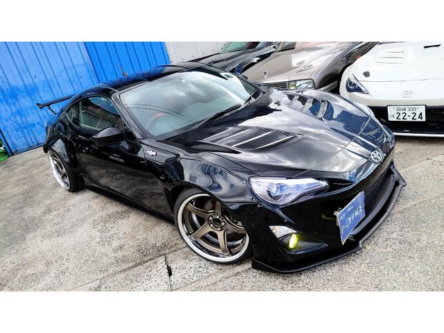 トヨタ ８６ｇｔ ロケットバニー１９２センチ公認車高調マフラーワークエモーションの中古車 12 平成24 年式 走行1 8万キロ 車体色ブラックｍ 愛知県岡崎市下青野町字太田川原３ １ ティーオフィスの在庫 グーネット中古車