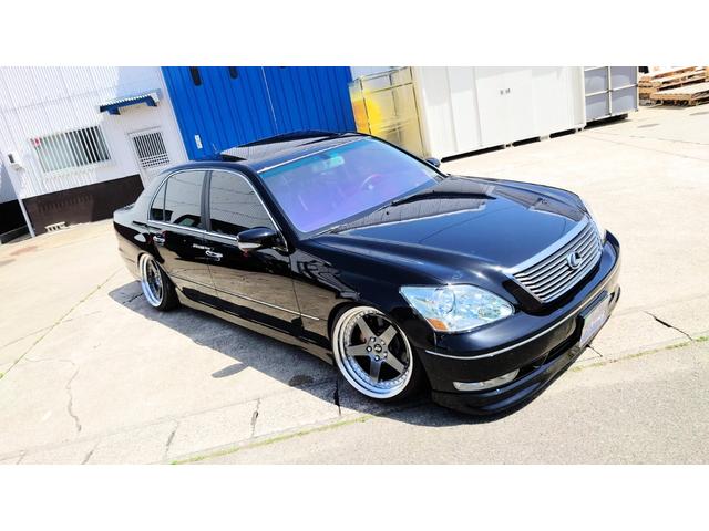 レクサス LS430 ベースグレード LS430左ハンドル逆輸入ジスタンスリム深アルミ車高調フルエアロフルアーム4本出の中古車|グーネット中古車