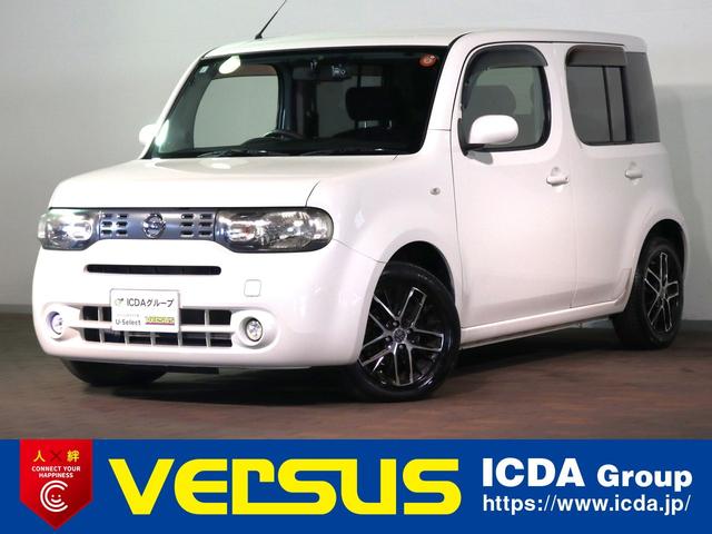 キューブ(日産) １５Ｘ　Aftermarketナビ／バックカメラ／フルセグＴＶ／ＥＴＣ車載器／インテリキー／Aftermarket１５インチアルミ／AftermarketＬＥＤヘッドライト／アイドリングストップ／電動格納ミラー／スペアキー有り 中古車画像