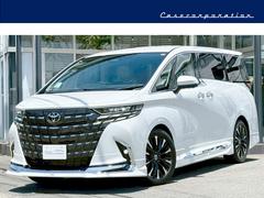 アルファードハイブリッド スペーシャスラウンジ 【トヨタ特別架装車】モデリスタエアロ(F/S/R) ユニバーサルステップ(MOP)内装ニュートラルベージュ プラチナホワイトパール JBLサウンド ヘッドレストスピーカー 冷蔵庫 左右独立ムーンルーフ 中古車画像