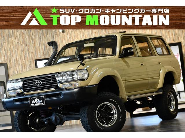 トヨタ ＶＸリミテッド　４ＷＤ　サンルーフ　リフトアップ　社外１６ＡＷ　デュアルショック　サファリシュノーケル　ＡＲＢエアロッカー　社外ＳＤナビ　フルセグ　Ｂカメラ　ＬＥＤヘッド　センターデフロック　クルコン　オートライト