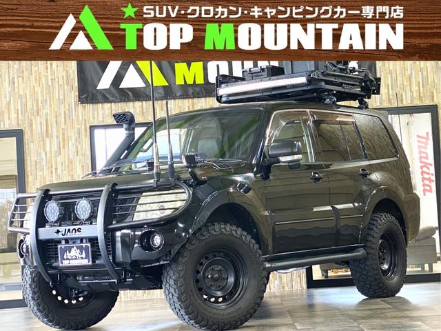 ロング　エクシード　切替４ＷＤ　４インチリフトアップ　ＢＦマッドテレーンタイヤ　シュノーケル　グリルガード　バグガード　バグウイングルーフラック　ＬＥＤワークライト　ＥＴＣ　社外ＳＤナビ　ＤＶＤ　ＢＴ　Ｂカメラ