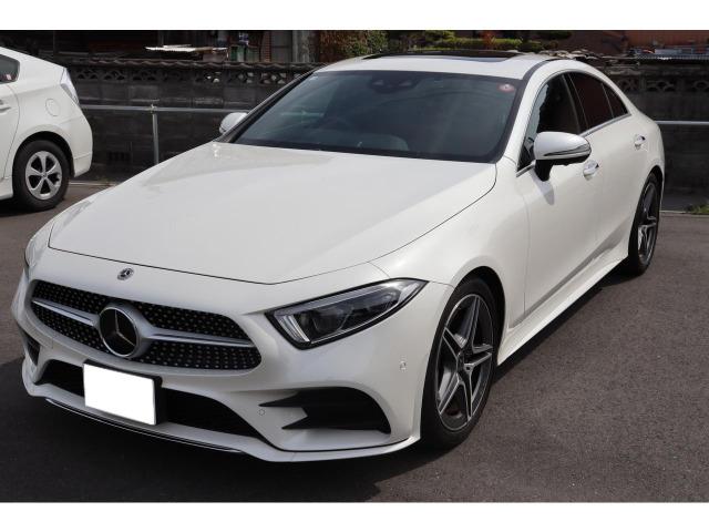 ＣＬＳ２２０ｄ　スポーツ　エクスクルーシブパッケージ　ダイヤモンドホワイト・サンルーフ・赤×黒レザー・ヘッドアップディスプレイ・ブルメスターサラウンド・シートヒーターベンチレーター・純正１９ＡＷ・３６０°カメラ・ドラレコ・ＴＶナビ・ＥＴＣ(1枚目)