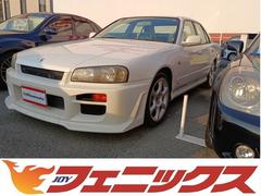 スカイライン 25GTターボ★フルエアロ★大型リアスポイラー★ターボ ★純正17インチアルミホイール★キーレスキー★ステアシフト★シフトマチック★黒革調シートカバー★HIDヘッドライト★純正タワーバー★トミーカイラマフラー★ビルシュタインショック★ネオストレート6ターボ 中古車画像
