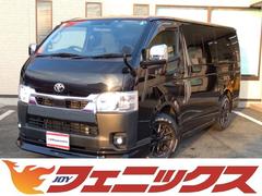 ハイエースバン ロングDX★ワンオーナー★トヨタセーフティセンス★LEDオー トライト★オートハイビーム★LEDフォグ★パノラマモニター★モデリスタエアロ★メッキドアミラー★10インチ有機ELディスプレイナビ★フルセグTV★Bluetooth再生★DVD再生★ビルトインETC 中古車画像