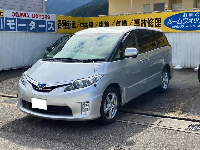 エスティマハイブリッド(トヨタ) Ｘ　４ＷＤ　ハイブリッド　ナビＴＶ　バックカメラ　スマートキー　両側スライドドア　アルミ 中古車画像