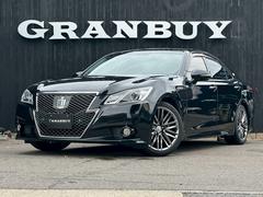 クラウンハイブリッド ロイヤル サンルーフ モデリスタマフラー モデリスタエアロ フルセグ バックカメラ レーダークルーズコントロール 純正ナビゲーション ETC 純正18インチアルミ CD・DVD再生 電動シート スマートキー 中古車画像