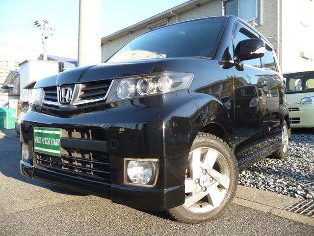 ゼストスパーク(ホンダ) Ｗ　禁煙車ＨＤＤナビゲーション地上デジタルＴＶ車検２年モニター連続カラー画像ＢカメラＤＶＤビデオ再生ＣＤ録音ＥＴＣ前後ドラレコ純正ＨＩＤエアロＦランプ１４ｉｎＡＷスマートキーＷエアＢ電動ミラーＲスポＡＢＳ 中古車画像