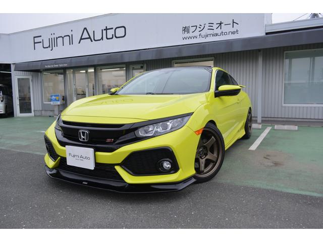 アメリカホンダ シビッククーペ Ｓｉ　ターボ／左ハンドル／フロントスポイラー／ＢＣレーシング車高調／サンルーフ／スマートキー／プッシュスタート／３２６パワーガチストップ／ＷＯＲＫ１８インチＪＤＭコンセプト／バックカメラ／ブルートゥース