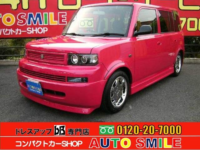 トヨタ ｂｂ新品ｌａカスタムトラッカーエアロ ｋｒａｎｚｅバズレイヤａｗの中古車 車体価格115万円 03 平成15 年式 走行5 0万キロ 車体色ピンクパール 愛知県海部郡大治町花常東屋敷７４ オートスマイル コンパクトカーショップ名古屋西店の在庫 グーネット中古車