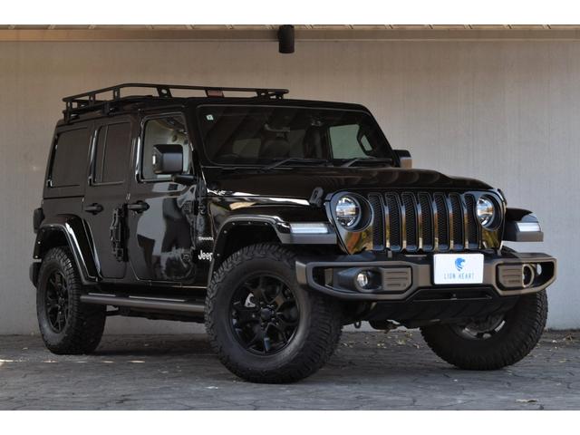 オフロードスタイルにセンス良くカスタムされたサハラ！ 黒レザー・ルーフラック・ルビコンホイール・ジェプセンマフラー・ラック