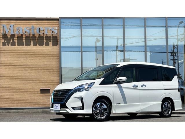 ｅ－パワー　ハイウェイスターＶ　・ホワイトインテリア・プロパイロット・純正１０インチナビ・純正後席フリップダウンモニター・デジタルミラー・発光式エントランスプレート・前後ドライブレコーダー・後席カーテン・両側パワースライドドア・禁煙