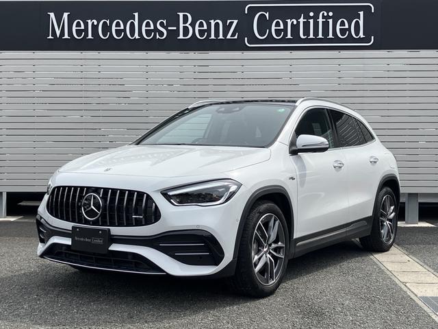 メルセデスＡＭＧ ＧＬＡクラス ＧＬＡ３５　４マチック　２年保証　デモカー　ＡＭＧアドバンスドパッケージ　ＡＭＧパフォーマンスパッケージ　パノラミックスライディングルーフ　赤本革シート　３６０度カメラ　レーダーセーフティ　６４色アンビエントライト