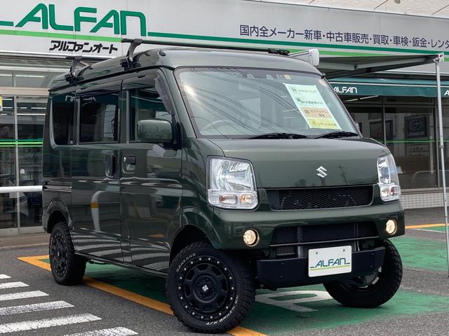 スズキ エブリイ ジョインターボ　★キャンピングカー　走行６０００ｋｍ！　外部給電　サブバッテリー　サイドオーニング　４口コンセント　ＬＥＤヘッドライト　ナビ　バックモニター　ドライブレコーダー　シーケンシャルウィンカー