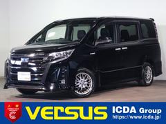 ノア ハイブリッドSi ダブルバイビーII 7人乗り 特別仕様車 禁煙 社外11インチMナビ フルセグTV DVD SD BT Bカメラ 6スピーカー LEDヘッド&フォグ Toyota・SafetySense Wパワスラ ハーフレザー RオートA/C 純正16AW 中古車画像